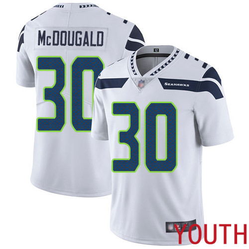 Seattle Seahawks Limited White Youth Bradley McDougald Road Jersey NFL Football #30 Vapor Untouchable->women nfl jersey->Women Jersey